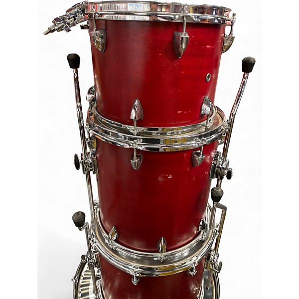 Used Orange County Drum & Percussion 4 Piece Venice Series Satin Red Drum Kit
