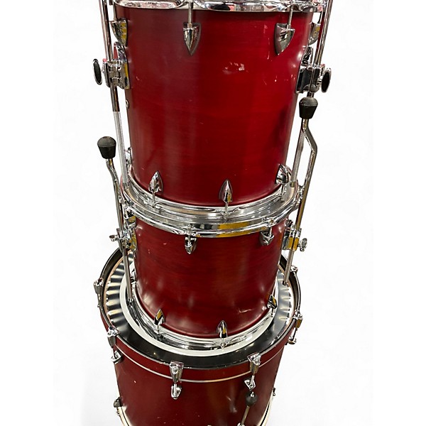 Used Orange County Drum & Percussion 4 Piece Venice Series Satin Red Drum Kit