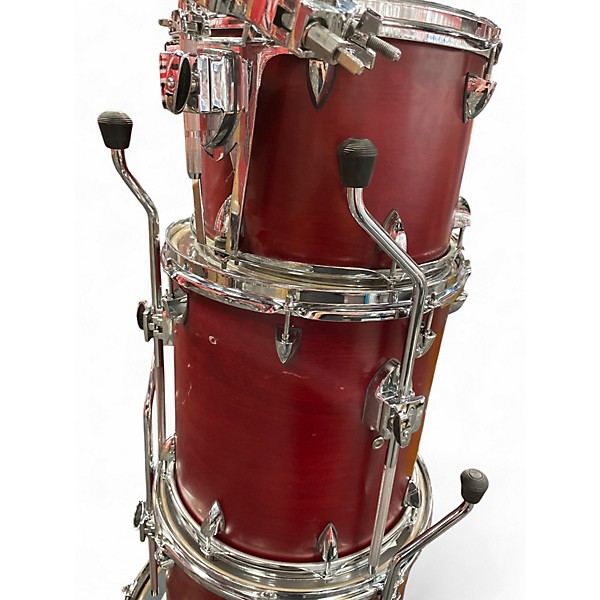 Used Orange County Drum & Percussion 4 Piece Venice Series Satin Red Drum Kit