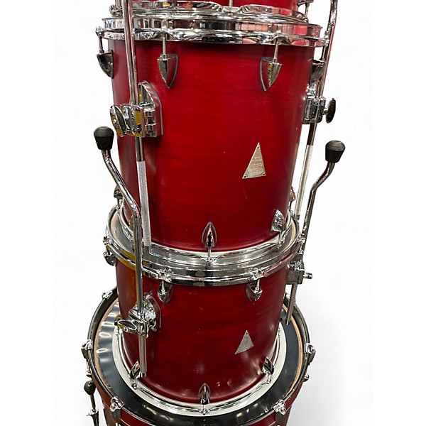 Used Orange County Drum & Percussion 4 Piece Venice Series Satin Red Drum Kit