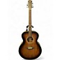 Used Luna Art Vintage Folk JE Vintage Distressed Brownburst Acoustic Electric Guitar thumbnail