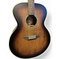 Used Luna Art Vintage Folk JE Vintage Distressed Brownburst Acoustic Electric Guitar