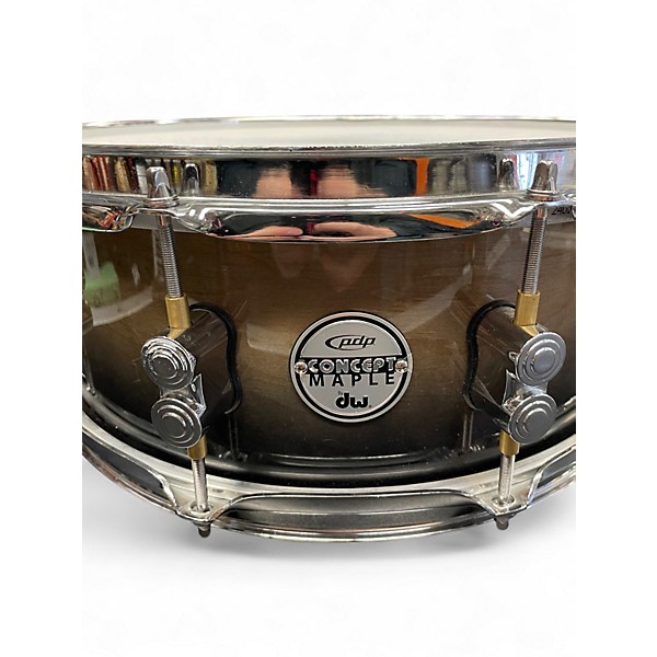 Used PDP by DW 6.5X14 Concept Series Snare Metallic 3 Color Sunburst Drum