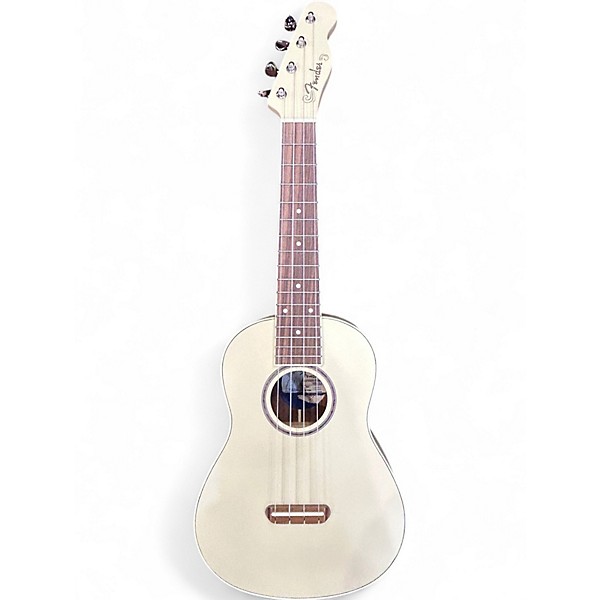Used Fender Limited-Edition Zuma Concert Olympic White Ukulele