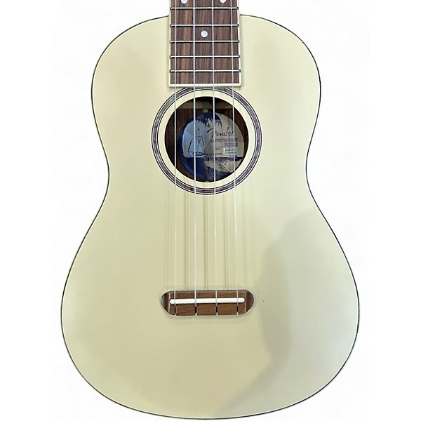 Used Fender Limited-Edition Zuma Concert Olympic White Ukulele