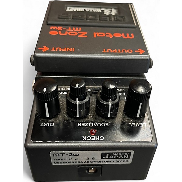 Used BOSS MT2W Metal Zone Waza Craft Effect Pedal