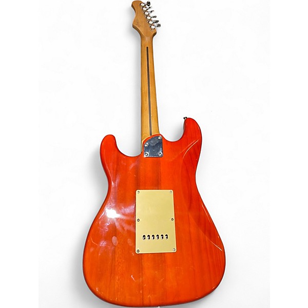 Used Stagg SES-55 Trans Orange Solid Body Electric Guitar