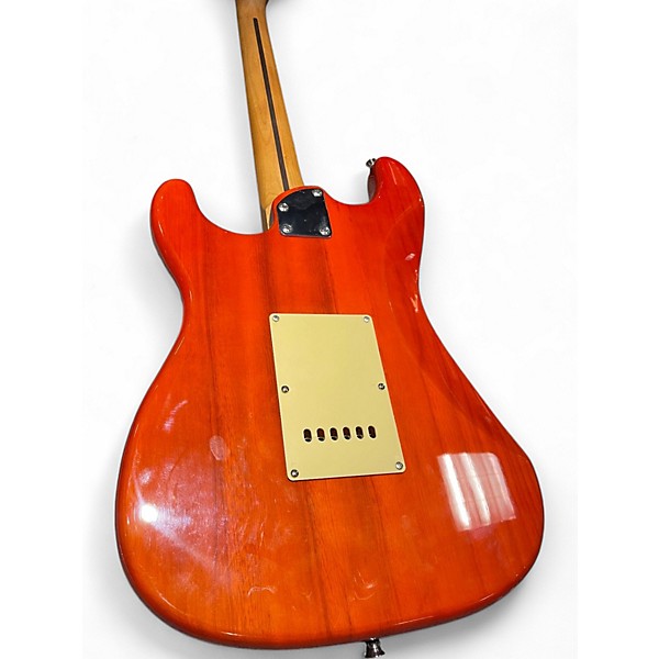 Used Stagg SES-55 Trans Orange Solid Body Electric Guitar