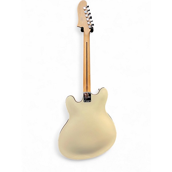 Used Squier Affinity Series Starcaster Olympic White Hollow Body Electric Guitar
