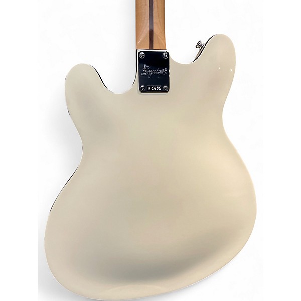 Used Squier Affinity Series Starcaster Olympic White Hollow Body Electric Guitar