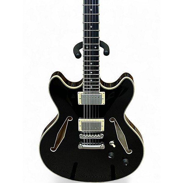 Used D'Angelico excel tour dc Black Hollow Body Electric Guitar