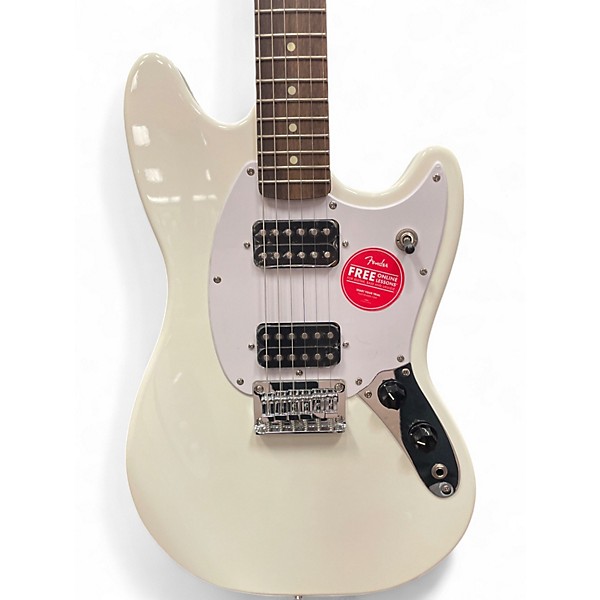 Used Squier Bullet Mustang HH Olympic White Solid Body Electric Guitar