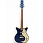 Used Danelectro 59 MOD NOS + DEEP BLUE METAL FLAKE SPARKLE Hollow Body Electric Guitar thumbnail