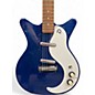 Used Danelectro 59 MOD NOS + DEEP BLUE METAL FLAKE SPARKLE Hollow Body Electric Guitar
