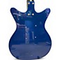 Used Danelectro 59 MOD NOS + DEEP BLUE METAL FLAKE SPARKLE Hollow Body Electric Guitar
