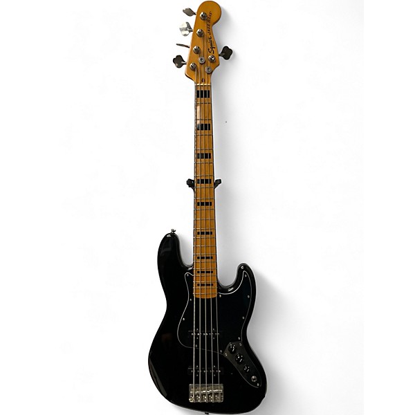Used Squier Classic Vibe Jazz Bass Black Electric Bass Guitar