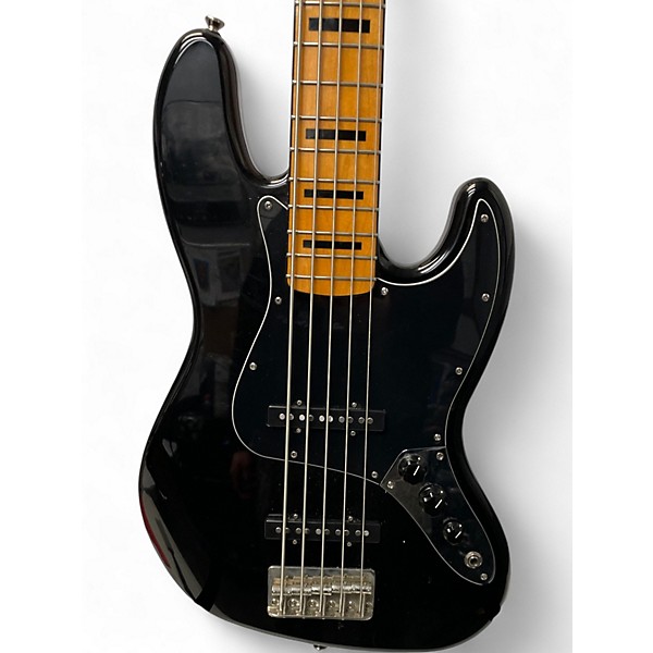 Used Squier Classic Vibe Jazz Bass Black Electric Bass Guitar