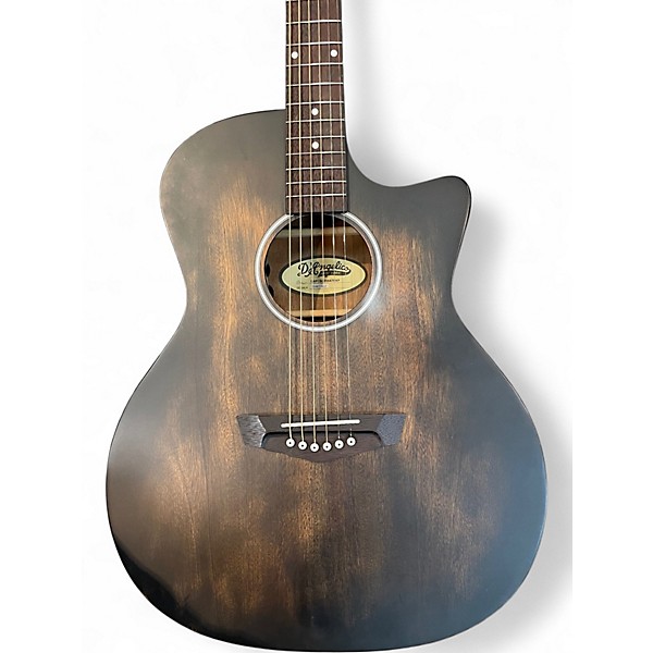 Used D'Angelico PREMIER GRAMERCY CS AGED TRANS BLACK Acoustic Electric Guitar