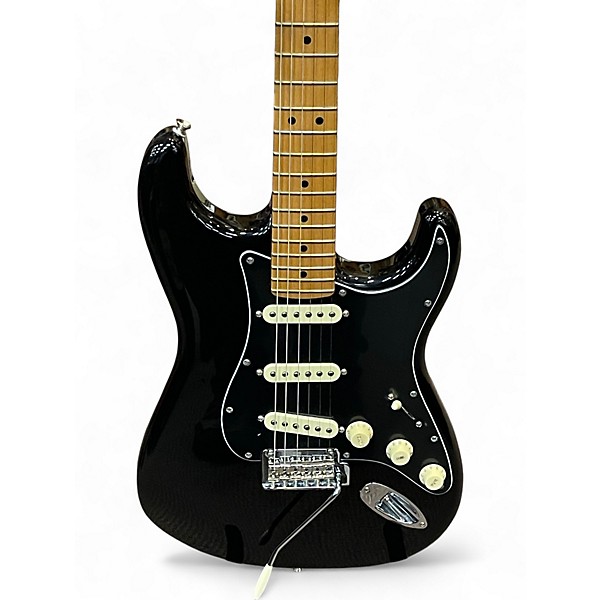 Used Fender Player Stratocaster Black Solid Body Electric Guitar