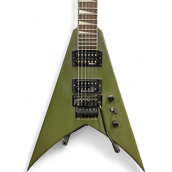 Used Jackson JS32 King V MATTE ARMY DRAB Solid Body Electric Guitar