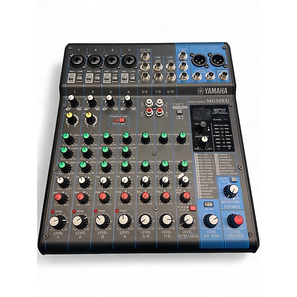 Used Yamaha MG10XU 10 Channel Mixer with Effects Unpowered Mixer
