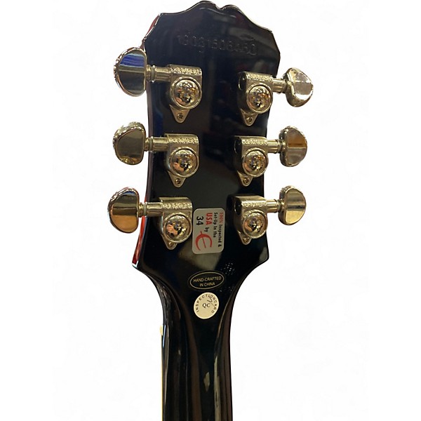 Used Epiphone Les Paul Standard Black Solid Body Electric Guitar