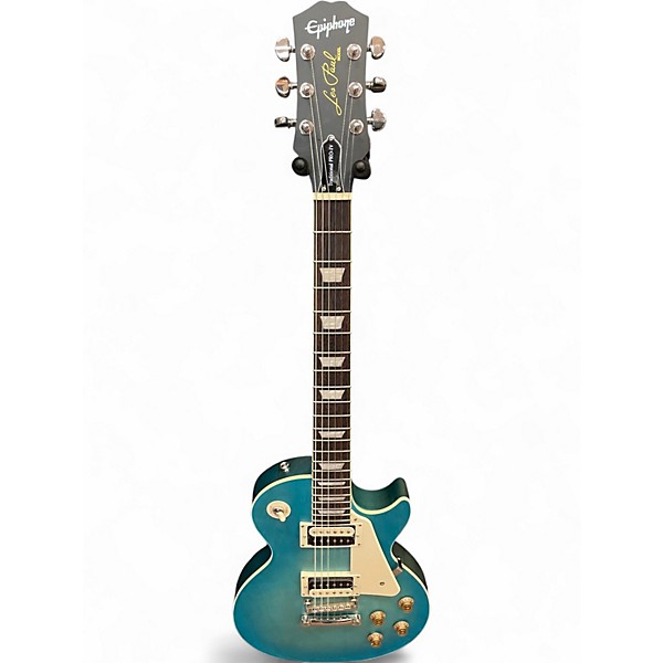 Used Epiphone Les Paul Traditional Pro IV BLUE Solid Body Electric Guitar