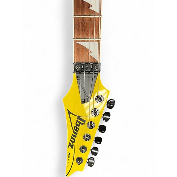Used Ibanez RG450EXB Black and Yellow Solid Body Electric Guitar