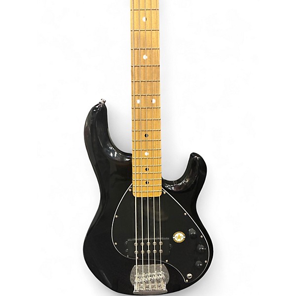 Used Sterling by Music Man StingRay 5 Black Electric Bass Guitar