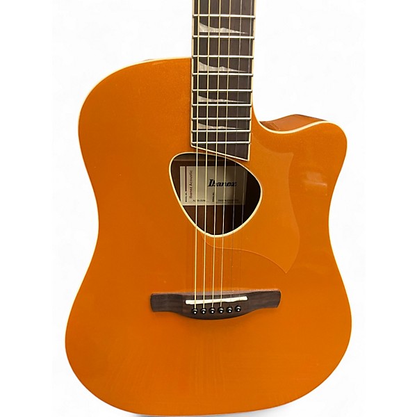 Used Ibanez ALT30 Altstar Metallic Orange Acoustic Electric Guitar