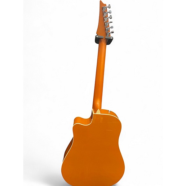 Used Ibanez ALT30 Altstar Metallic Orange Acoustic Electric Guitar