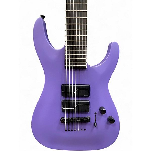 Used ESP LTD SC607B 7 String Baritone Purple Solid Body Electric Guitar