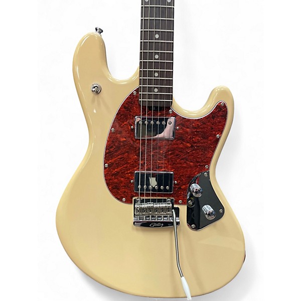Used Sterling by Music Man STINGRAY Cream Solid Body Electric Guitar