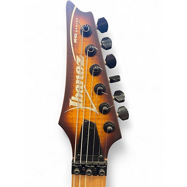 Used Ibanez rgar42mfmt Amber Solid Body Electric Guitar