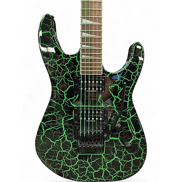 Used Jackson X Series Soloist SLX Green Crackle Solid Body Electric Guitar