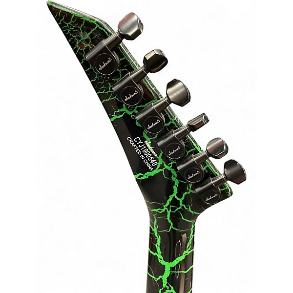 Used Jackson X Series Soloist SLX Green Crackle Solid Body Electric Guitar