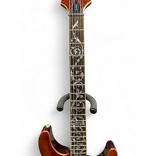 Used Schecter Guitar Research C1 Classic Quilted Brown Burst Solid Body Electric Guitar