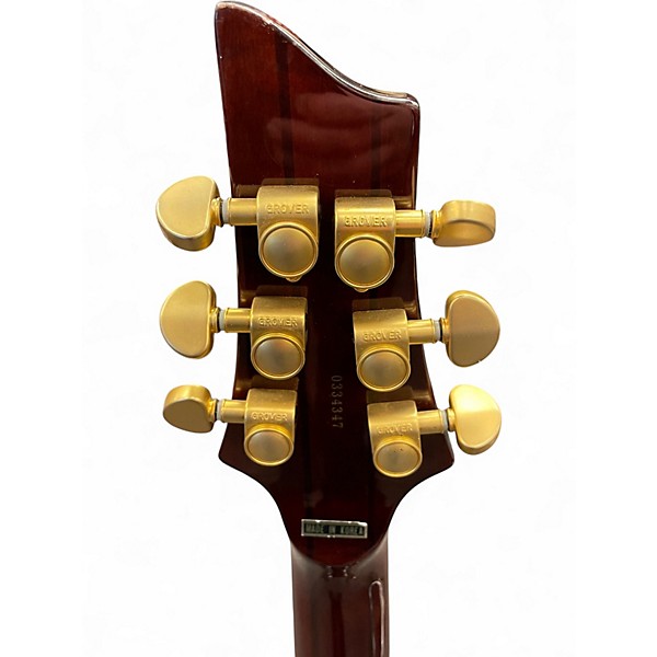 Used Schecter Guitar Research C1 Classic Quilted Brown Burst Solid Body Electric Guitar