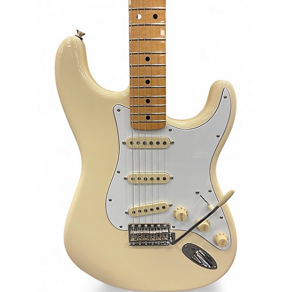Used Fender Jimi Hendrix Stratocaster Olympic White Solid Body Electric Guitar