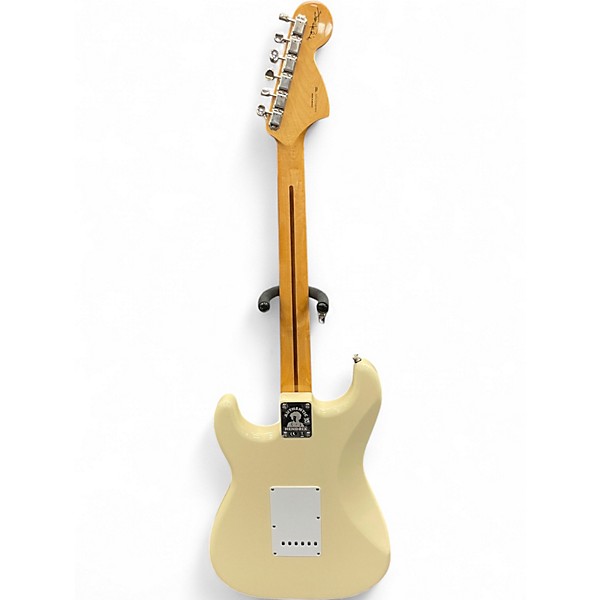 Used Fender Jimi Hendrix Stratocaster Olympic White Solid Body Electric Guitar