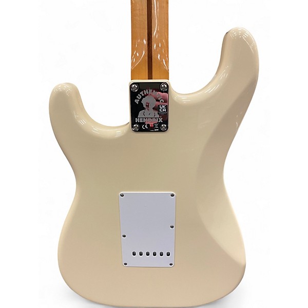 Used Fender Jimi Hendrix Stratocaster Olympic White Solid Body Electric Guitar