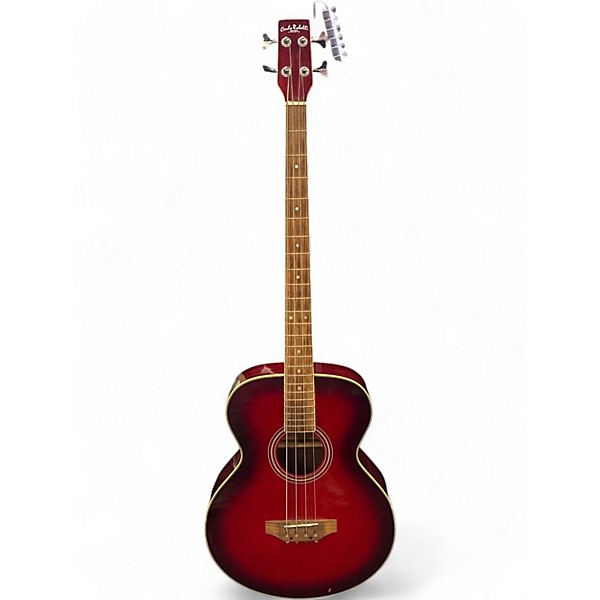 Used Carlo Robelli CB300TRBX Trans Red Acoustic Bass Guitar