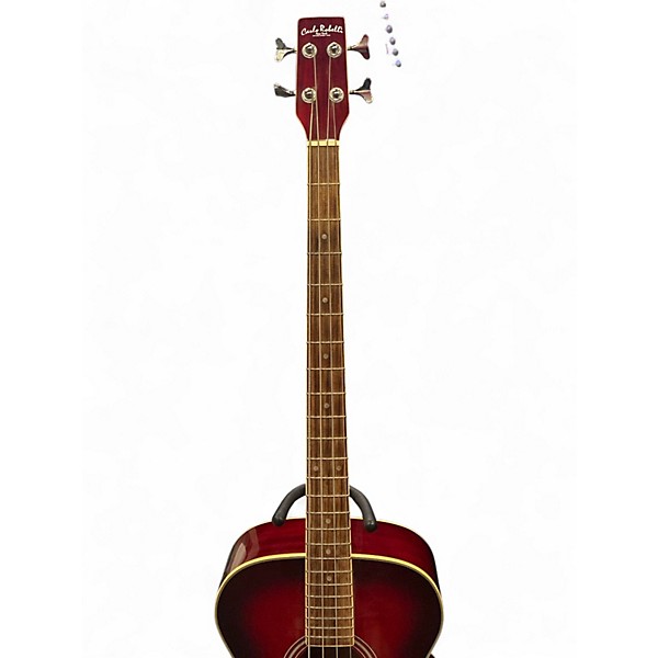 Used Carlo Robelli CB300TRBX Trans Red Acoustic Bass Guitar