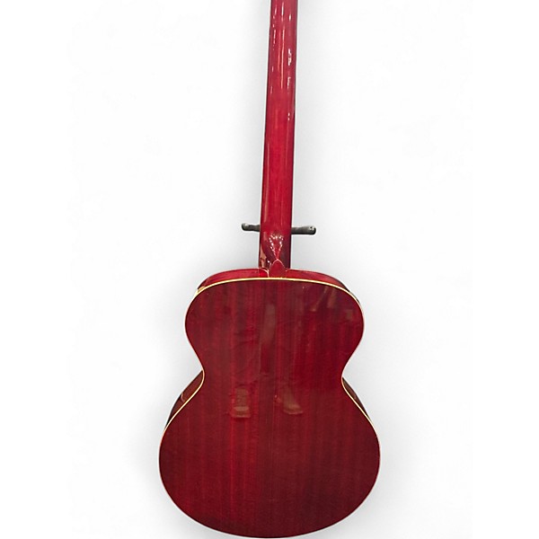 Used Carlo Robelli CB300TRBX Trans Red Acoustic Bass Guitar