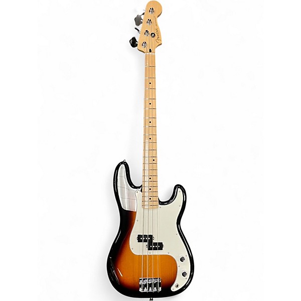Used Fender Player Precision Bass Sunburst Electric Bass Guitar