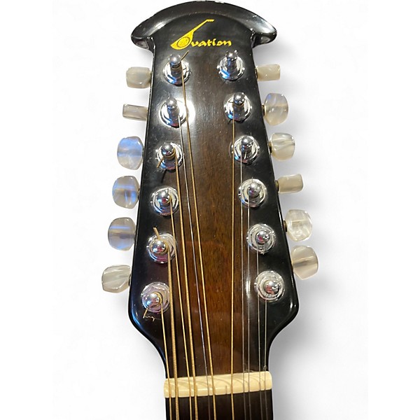 Used Ovation 1655 12-STRING Tobacco Burst 12 String Acoustic Guitar