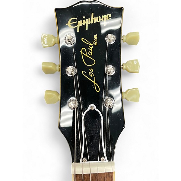 Used Epiphone Inspired by Gibson Custom Tak Matsumoto 1955 Les Paul Standa Antique Gold Solid Body Electric Guitar