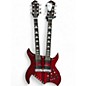 Used B.C. Rich Bich Legacy Double Neck Trans Red Solid Body Electric Guitar thumbnail