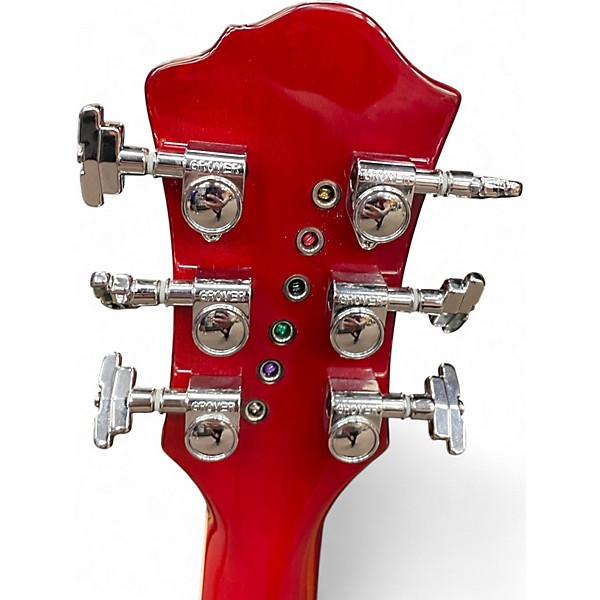 Used B.C. Rich Bich Legacy Double Neck Trans Red Solid Body Electric Guitar
