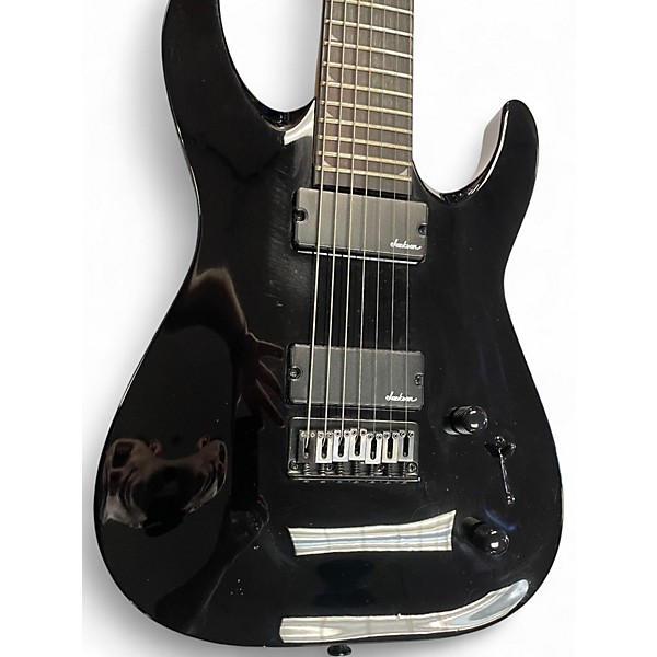 Used 2020s Jackson Dinky Arch Top JS32-7 DKA HT 7-String Electric Guitar Black Solid Body Electric Guitar